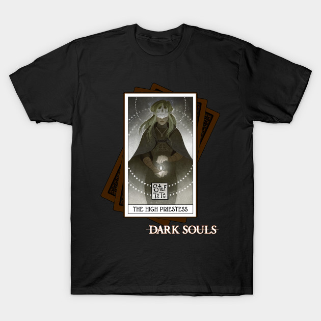 Tarot Card - The High Priestess (Dark Souls) T-Shirt-TOZ